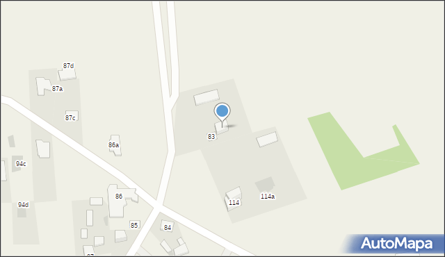 Trzciniec, Trzciniec, 83A, mapa Trzciniec