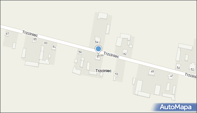 Trzciniec, Trzciniec, 57, mapa Trzciniec