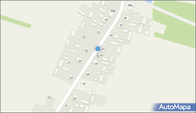 Trzciniec, Trzciniec, 51, mapa Trzciniec