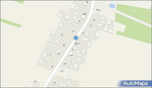 Trzciniec, Trzciniec, 52A, mapa Trzciniec