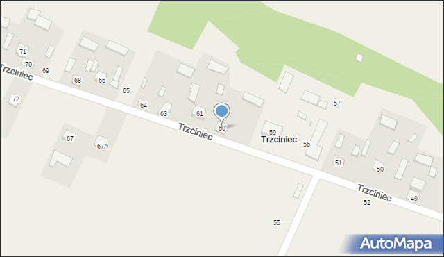 Trzciniec, Trzciniec, 60, mapa Trzciniec