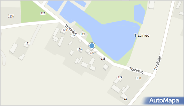 Trzciniec, Trzciniec, 127, mapa Trzciniec