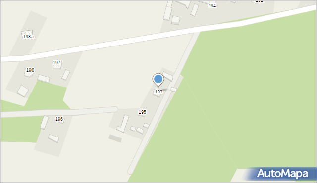 Trzciniec, Trzciniec, 193, mapa Trzciniec