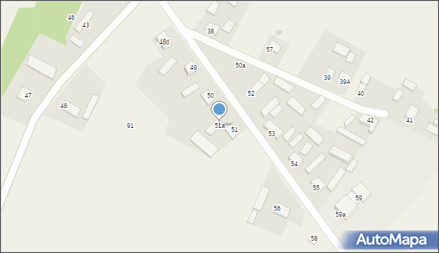 Trzciniec, Trzciniec, 51a, mapa Trzciniec