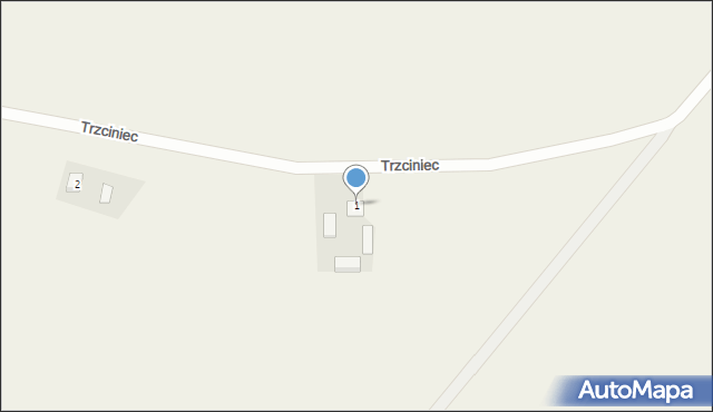 Trzciniec, Trzciniec, 1, mapa Trzciniec