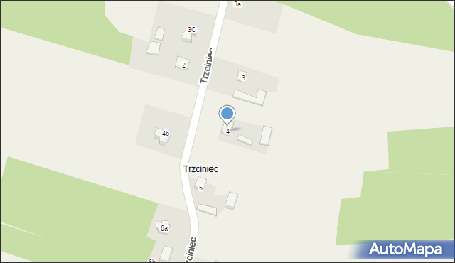 Trzciniec, Trzciniec, 4, mapa Trzciniec