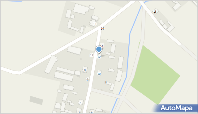 Trzciniec Duży, Trzciniec Duży, 12, mapa Trzciniec Duży