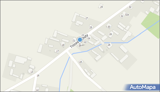 Trzciniec Duży, Trzciniec Duży, 20, mapa Trzciniec Duży