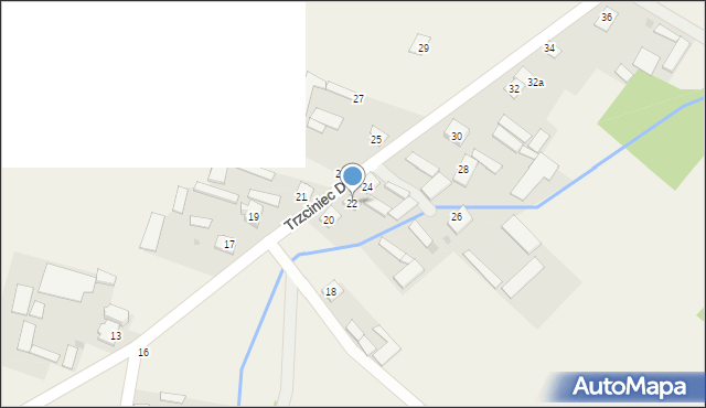 Trzciniec Duży, Trzciniec Duży, 22, mapa Trzciniec Duży