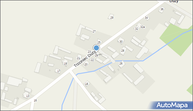 Trzciniec Duży, Trzciniec Duży, 24, mapa Trzciniec Duży