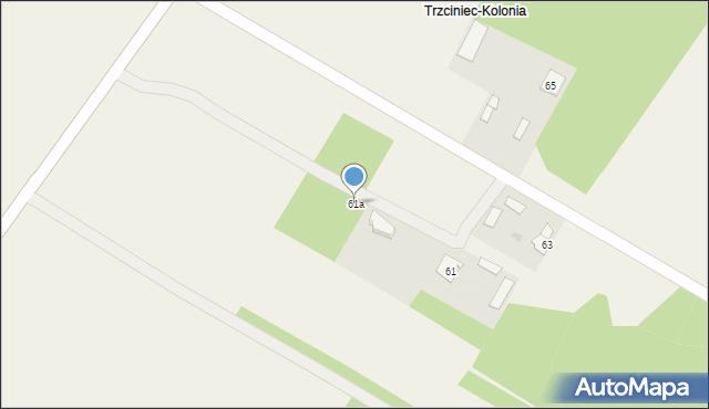 Trzciniec Duży, Trzciniec Duży, 61a, mapa Trzciniec Duży