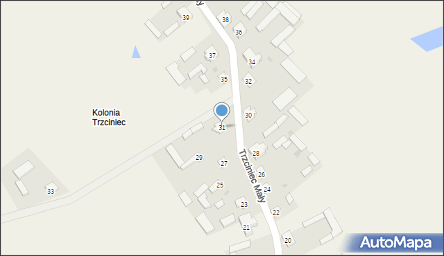 Trzciniec Mały, Trzciniec Mały, 31, mapa Trzciniec Mały