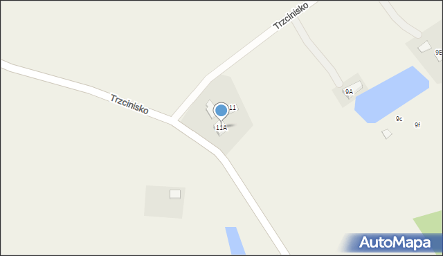 Trzcinisko, Trzcinisko, 11A, mapa Trzcinisko