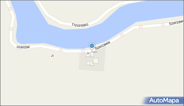 Trzcinisko, Trzcinisko, 24A, mapa Trzcinisko