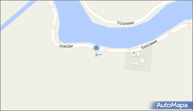 Trzcinisko, Trzcinisko, 26, mapa Trzcinisko