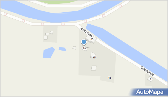 Trzcinisko, Trzcinisko, 8A, mapa Trzcinisko