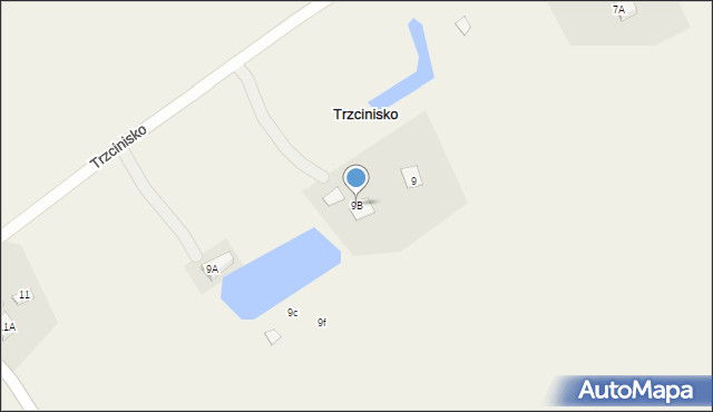 Trzcinisko, Trzcinisko, 9B, mapa Trzcinisko