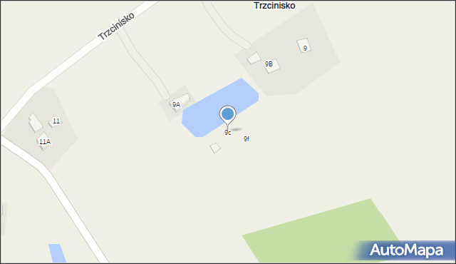 Trzcinisko, Trzcinisko, 9c, mapa Trzcinisko