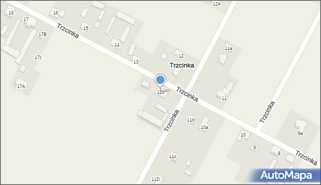 Trzcinka, Trzcinka, 12b, mapa Trzcinka