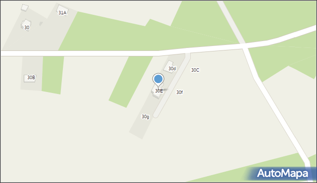 Trzcinka, Trzcinka, 30E, mapa Trzcinka