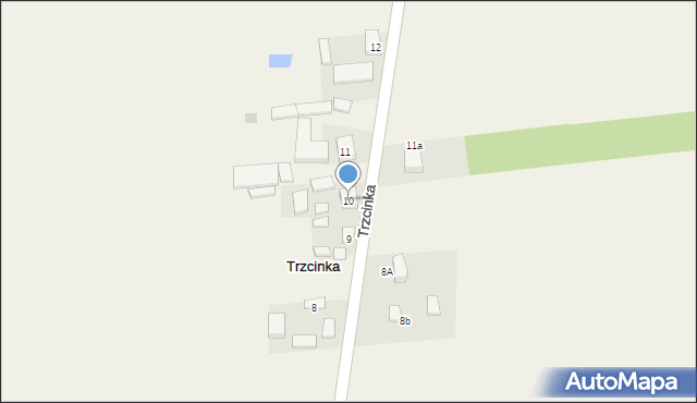 Trzcinka, Trzcinka, 10, mapa Trzcinka