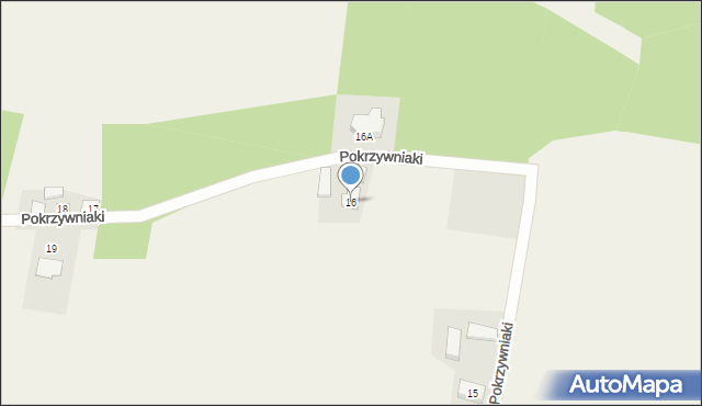 Trzcinka, Trzcinka, 16, mapa Trzcinka