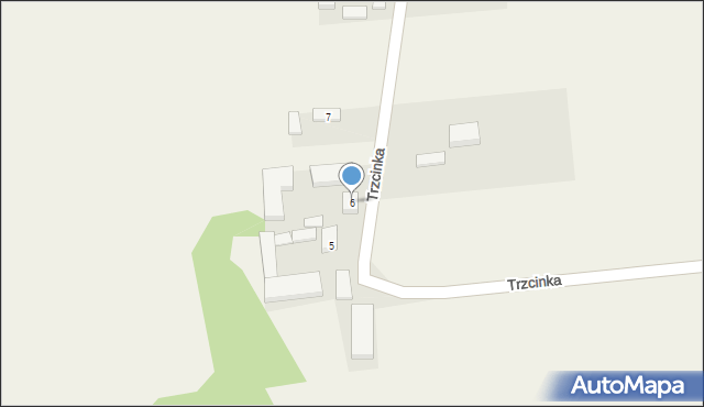 Trzcinka, Trzcinka, 6, mapa Trzcinka