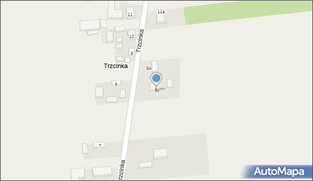 Trzcinka, Trzcinka, 8b, mapa Trzcinka