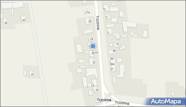 Trzcinna, Trzcinna, 31, mapa Trzcinna