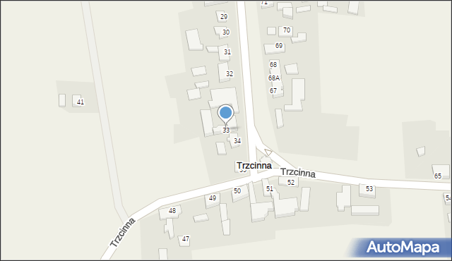 Trzcinna, Trzcinna, 33, mapa Trzcinna