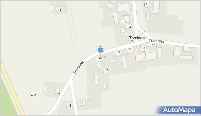 Trzcinna, Trzcinna, 48, mapa Trzcinna