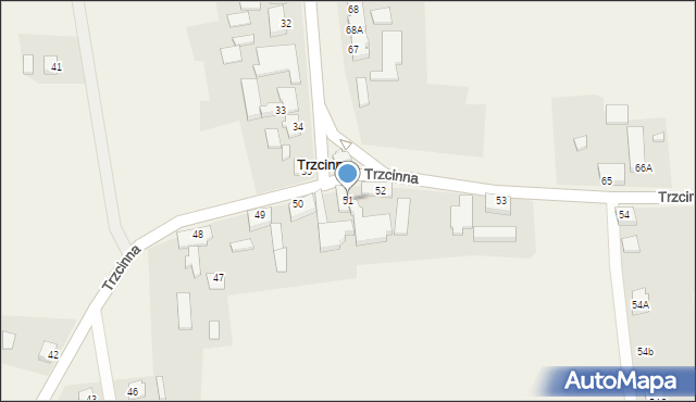 Trzcinna, Trzcinna, 51, mapa Trzcinna