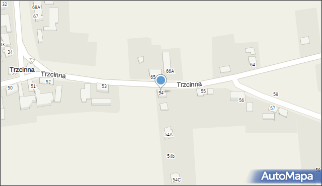 Trzcinna, Trzcinna, 54, mapa Trzcinna