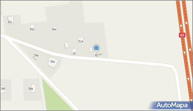 Trzcinna, Trzcinna, 61, mapa Trzcinna