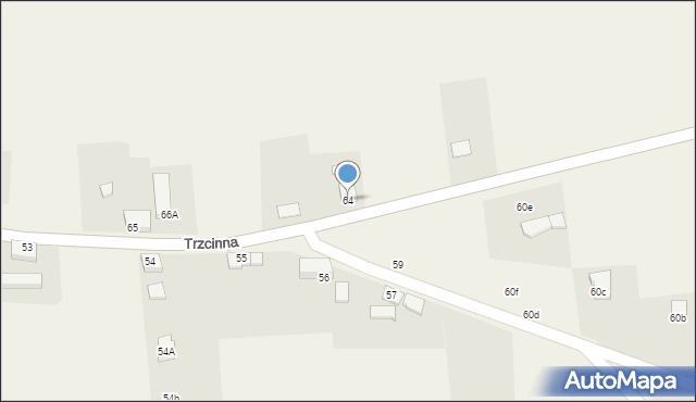 Trzcinna, Trzcinna, 64, mapa Trzcinna