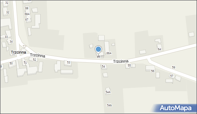 Trzcinna, Trzcinna, 65, mapa Trzcinna