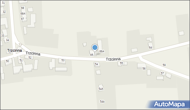 Trzcinna, Trzcinna, 66, mapa Trzcinna