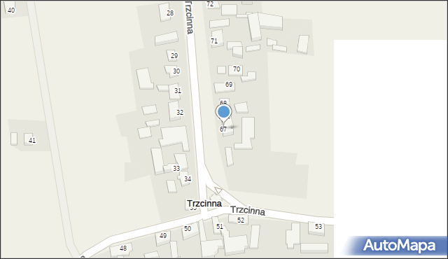 Trzcinna, Trzcinna, 67, mapa Trzcinna