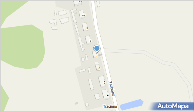 Trzcinno, Trzcinno, 7, mapa Trzcinno