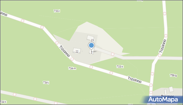 Trzcinno, Trzcinno, 2, mapa Trzcinno