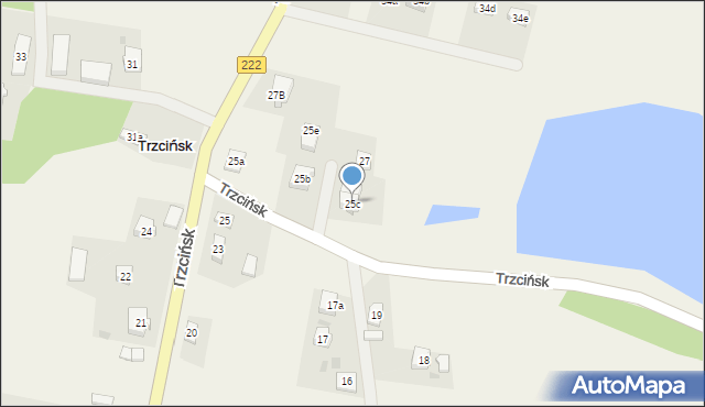 Trzcińsk, Trzcińsk, 25c, mapa Trzcińsk