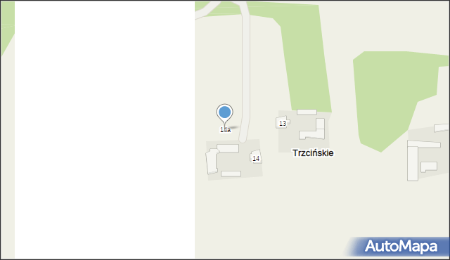 Trzcińskie, Trzcińskie, 14a, mapa Trzcińskie