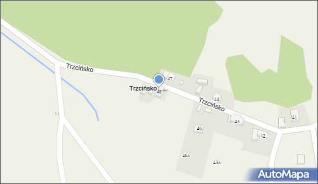 Trzcińsko, Trzcińsko, 48, mapa Trzcińsko