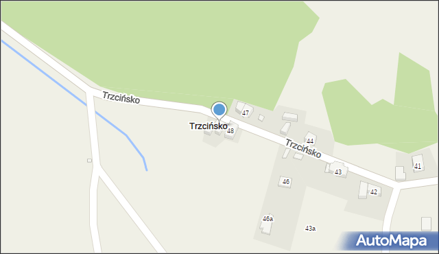 Trzcińsko, Trzcińsko, 48A, mapa Trzcińsko