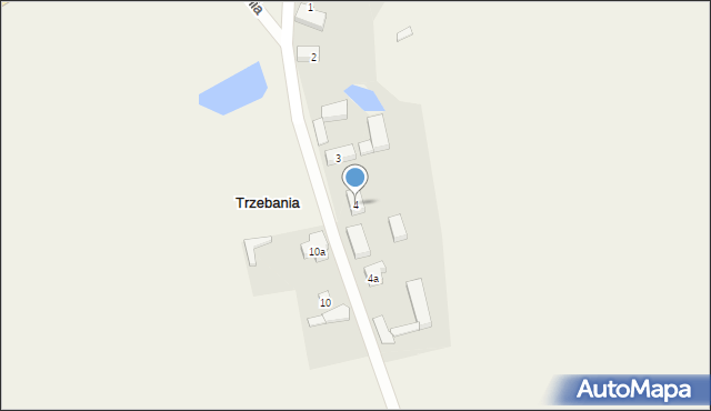 Trzebania, Trzebania, 4, mapa Trzebania