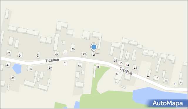 Trzebce, Trzebce, 18, mapa Trzebce