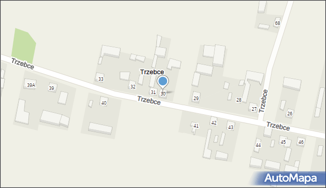 Trzebce, Trzebce, 30, mapa Trzebce