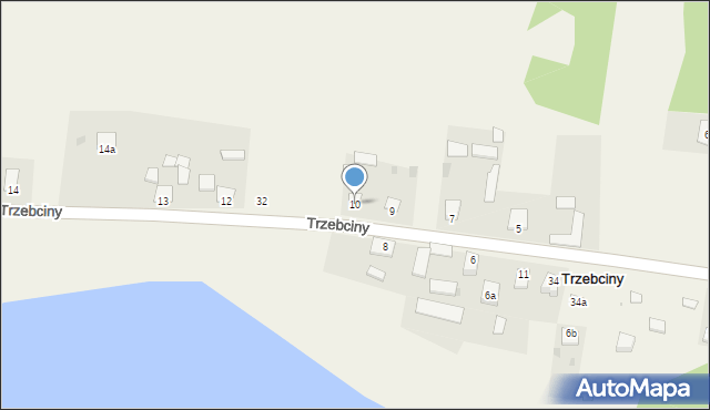 Trzebciny, Trzebciny, 10, mapa Trzebciny