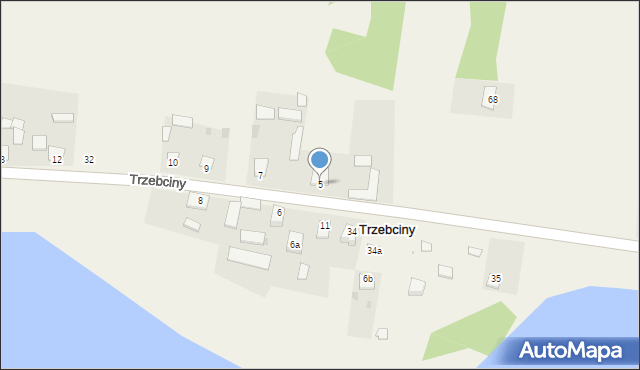 Trzebciny, Trzebciny, 5, mapa Trzebciny