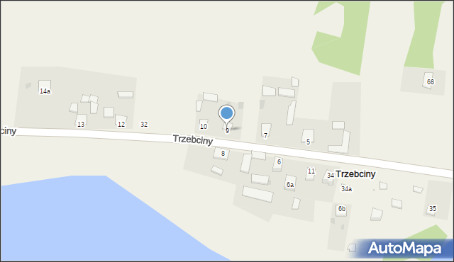 Trzebciny, Trzebciny, 9, mapa Trzebciny